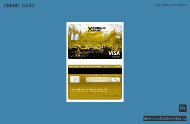 Beispielvorschau der Raiffeisen Bank Visa Classic Card aus Rumänien